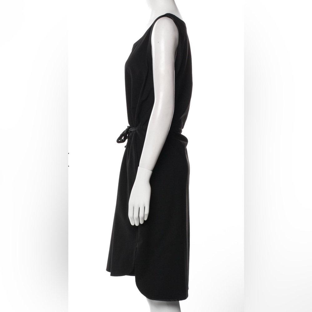 Lafayette 148 New York Black Tie-Waist Dress - Picture 3 of 6